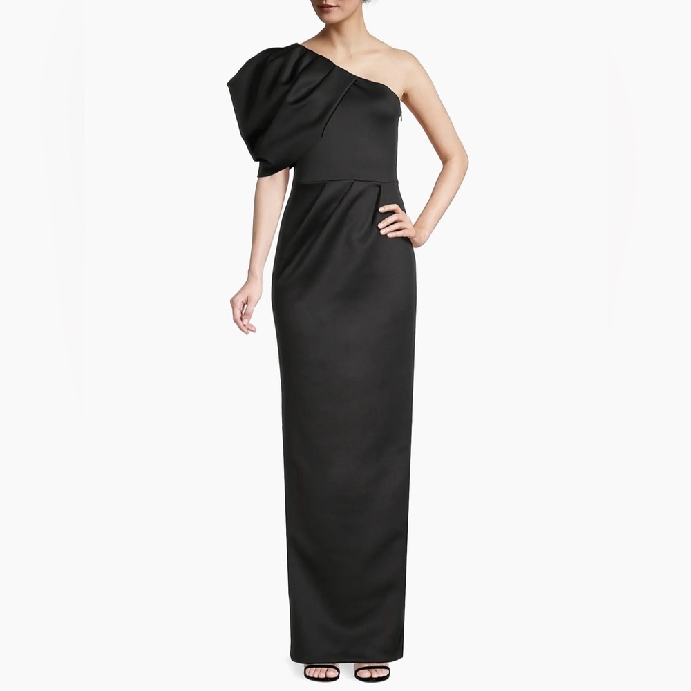 Black Halo Egan One Shoulder Gown - Picture 1 of 14